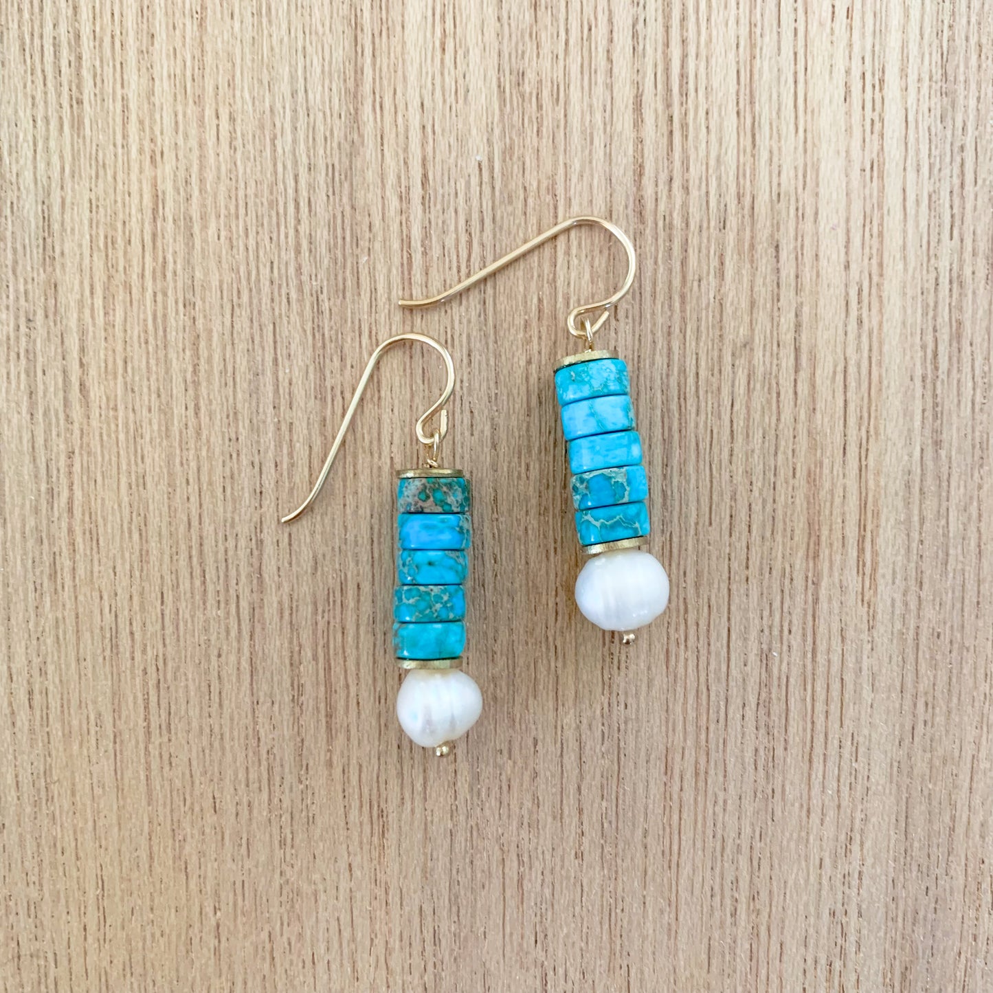 Tiny Turquoise Earrings