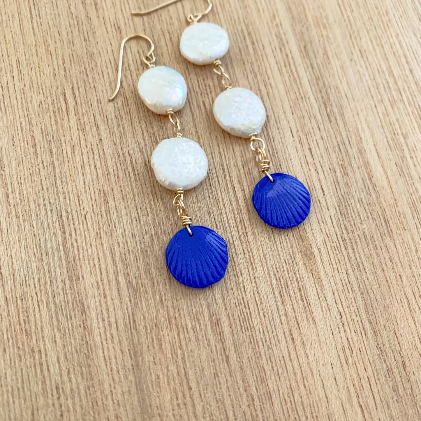 Candlelight Coin Pearl Earrings