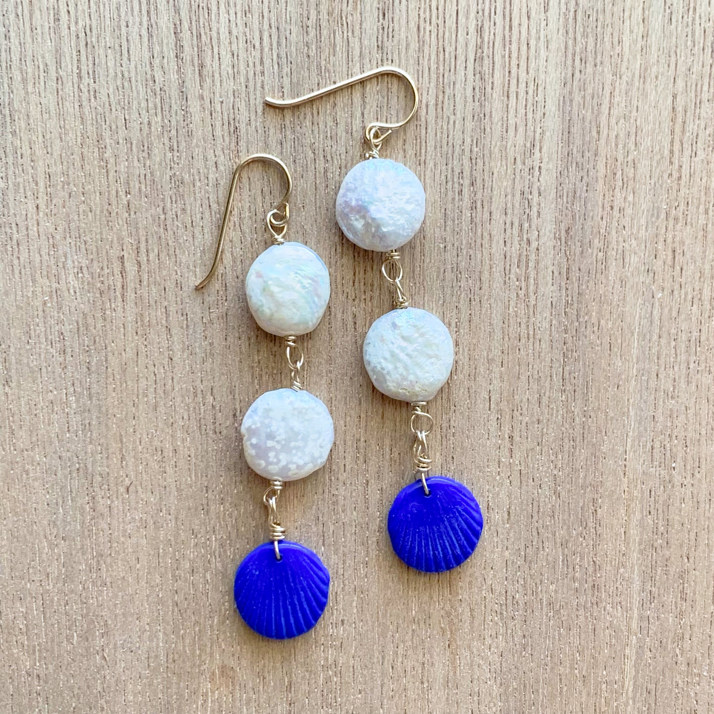 Candlelight Coin Pearl Earrings