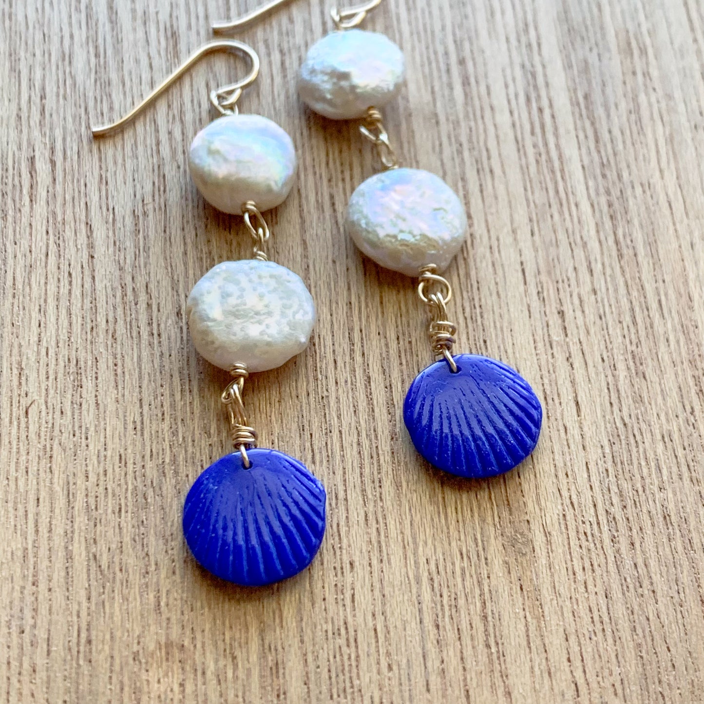 Candlelight Coin Pearl Earrings