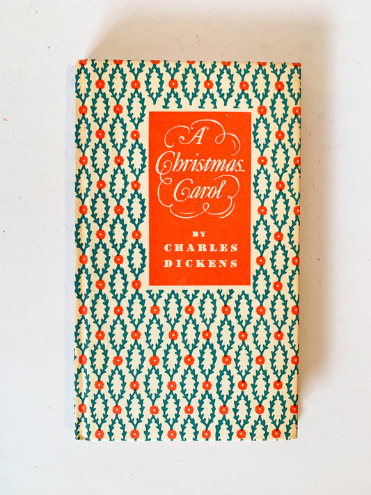 Vintage Illustrated Edition of "A Christmas Carol" by Charles Dickens