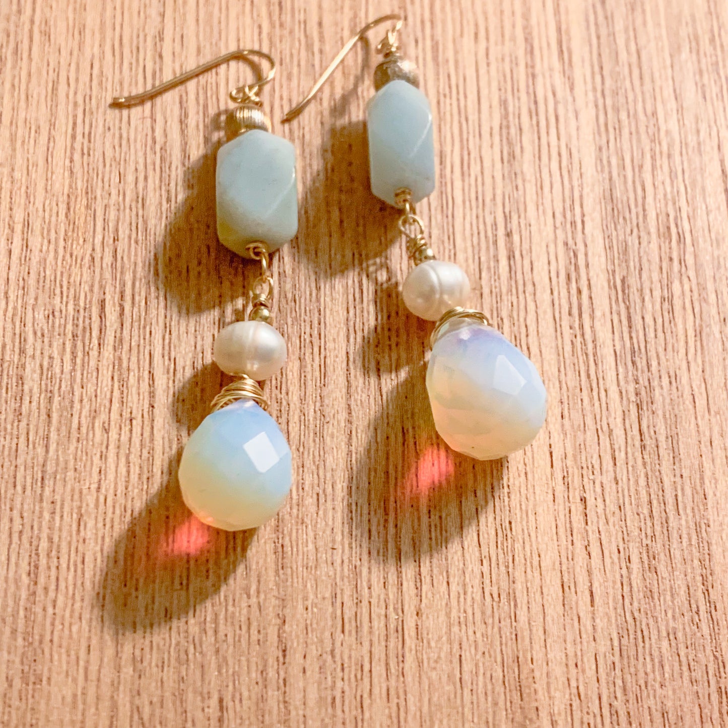 Opalescent Drop Earrings