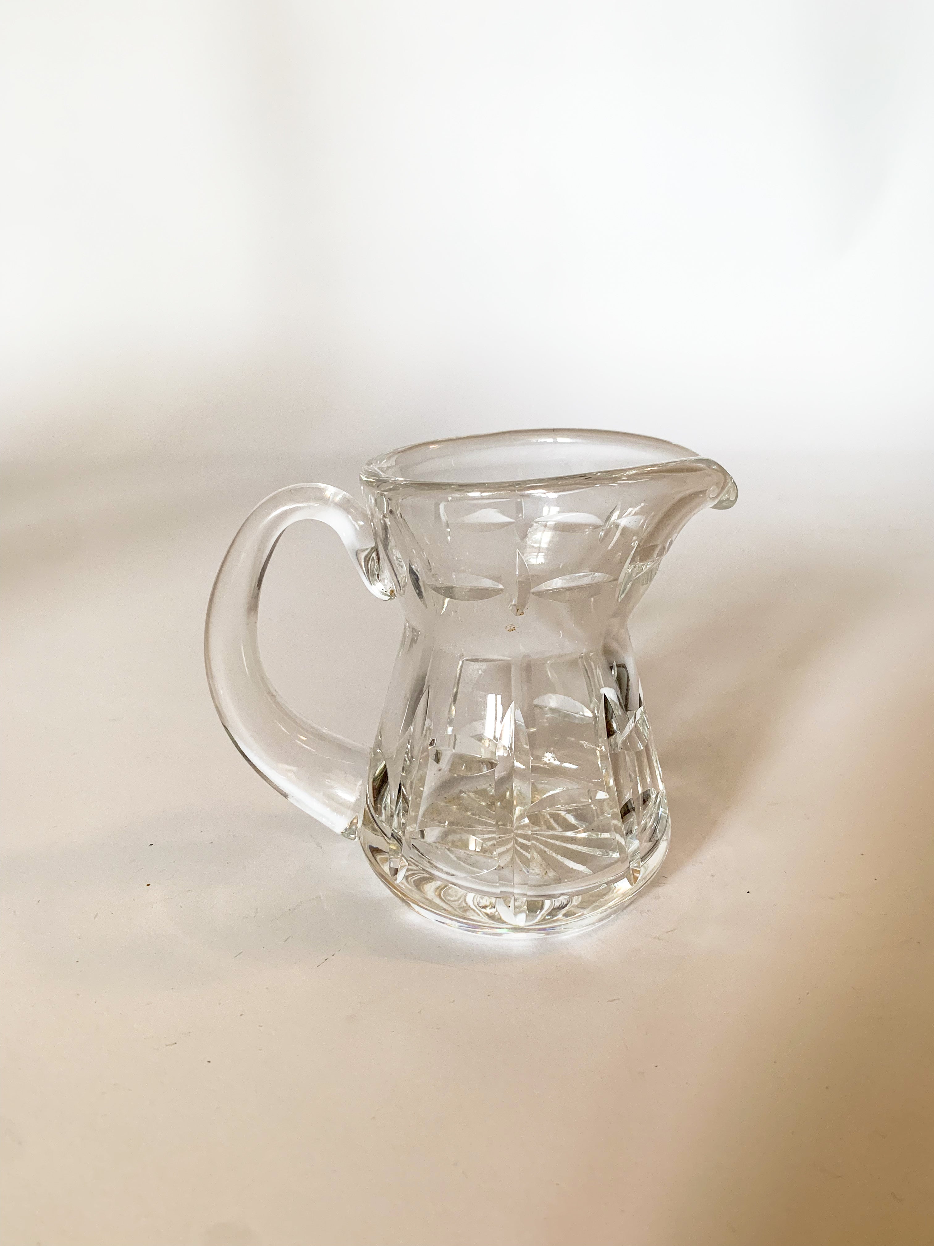 Waterford top Crystal Creamer Clear 3.6