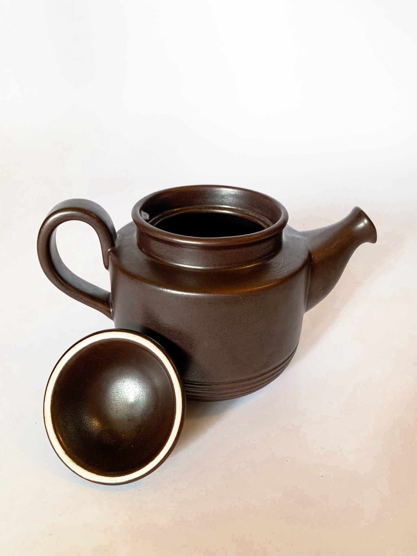 Vintage Mid Century Höganäs Keramik Sweden Stoneware Teapot