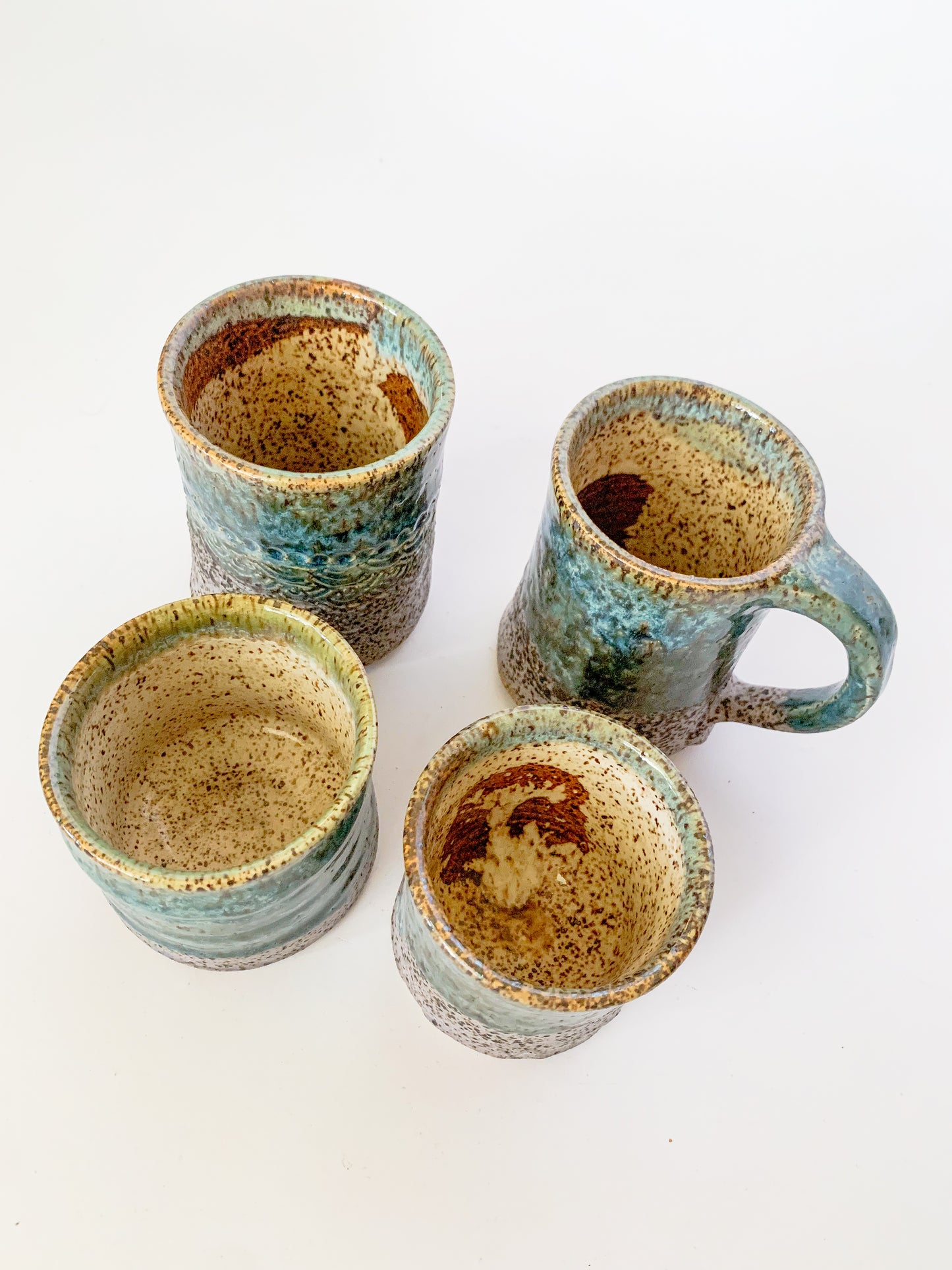 Artisan Studio Pottery Mug Set