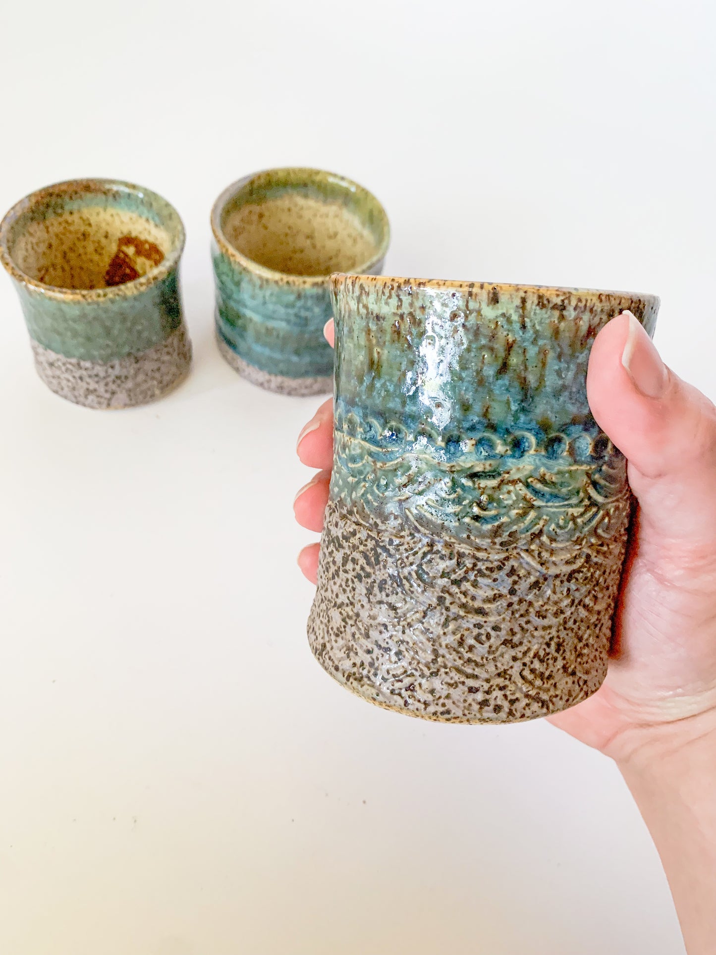 Artisan Studio Pottery Mug Set